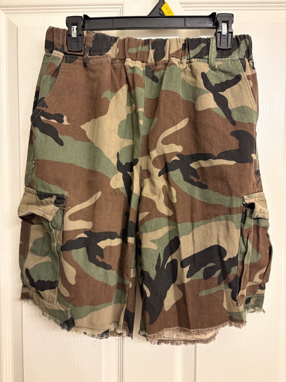 Camouflage Cargo Men's Shorts - Green Brown Camo